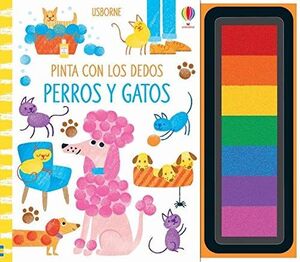 PERROS Y GATOS. PINTA CON LOS DEDOS