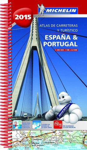 ATLAS DE CARRETERAS Y TURÍSTICO ESPAÑA & PORTUGAL 2015