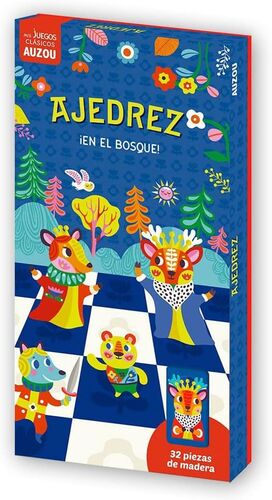 AJEDREZ EN EL BOSQUE. JUEGO DE MADERA