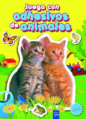 JUEGA CON ADHESIVOS DE ANIMALES (AMARILLO)