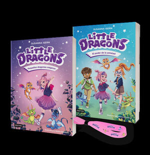 PACK LITTLE DRAGONS 1+2+PULSERA TELA