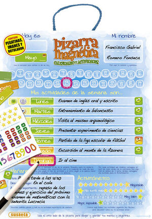 CALENDARIO Y ACTIVIDADES. PIZARRA MAGNÉTICA