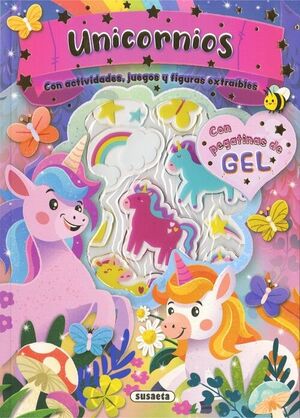 PEGATINAS DE GEL. UNICORNIOS