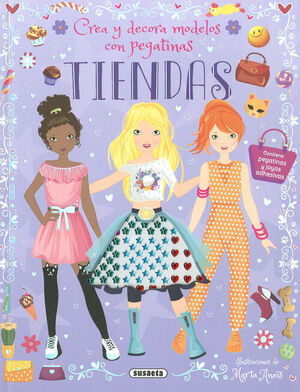 DE COMPRAS. CREA Y DECORA MODELOS CON PEGATINAS