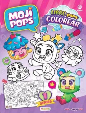 MOJIPOPS SERIE 1 LIBRO PARA COLOREAR