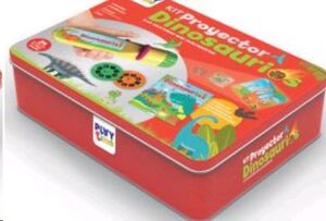 KIT PROYECTOR DINOSAURIOS CAJA METALICA