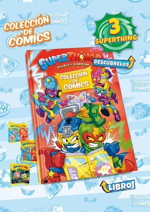 LIBRO COLECCIONISTA CÓMICS SUPERTHINGS - RESCUE FORCE & NEON POWER - MAX