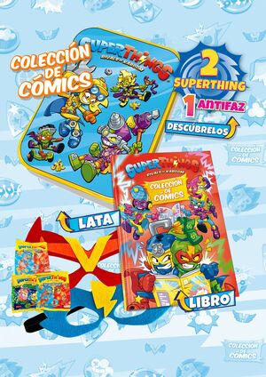 LIBRO COLECCIONISTA CÓMICS SUPERTHINGS - RESCUE FORCE & NEON POWER - LATA