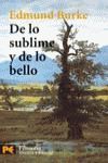 INDAGACIÓN FILOSÓFICA SOBRE EL ORIGEN DE NUESTRAS IDEAS ACERCA DE LO SUBLIME Y D