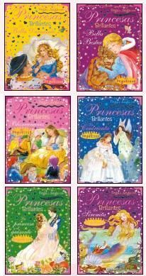 PEGA Y JUEGA CON PRINCESAS BRILLANTES (6 TÍTULOS)