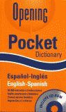 OPENING POCKET DICTIONARUY ESPAÑOL INGLES / ENGLISH SPANISH ***OPENING