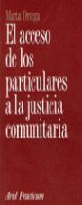 EL ACCESO DE LOS PARTICULARES A LA JUSTICIA COMUNITARIA