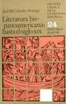 LITERATURA HISPANOAMERICANA HASTA EL SIGLO XIX