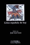 LÍRICA ESPAÑOLA DE HOY