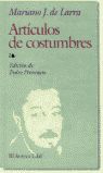 ARTÍCULOS DE COSTUMBRES