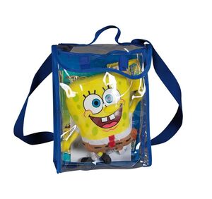 BOB ESPONJA. MOCHILA CON PELUCHE Y DOS LIBROS