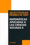 MATEMÁTICAS APLICADAS A LAS CIENCIAS SOCIALES II.