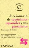 DICCIONARIO DE TOPÓNIMOS Y SUS GENTILICIOS