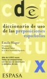 DICCIONARIO DE USO DE LAS PREPOSICIONES ESPAÑOLAS