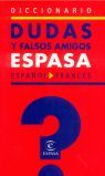 DICCIONARIO ESPASA DE DUDAS Y FALSOS AMIGOS DEL FRANCÉS