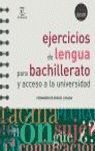 EJERCICIOS DE LENGUA PARA BACHILLERATO