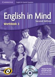 ENGLISH IN MIND FOR SPANISH SPEAKERS LEVEL 3 WORKBOOK WITH AUDIO CD 2ND EDITION