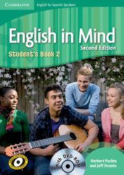 ENGLISH IN MIND FOR SPANISH SPEAKERS LEVEL 2 STUDENT'S BOOK WITH DVD-ROM 2ND EDI