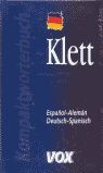 KOMPAKTWÖRTERBUCH KLETT ESPAÑOL-ALEMÁN / DEUTSCH-SPANISH