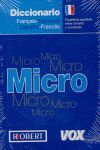 DICCIONARIO MICRO FRANÇAIS-ESPAGNOL-FRANCÉS VOX LE ROBERT
