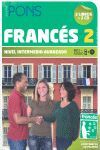 CURSO COMPLETO PONS AUTOAPRENDIZAJE FRANCÉS 2 (NIVEL B1) 2 LIBROS + 2 CD