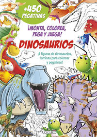 DINOSAURIOS ¡MONTA, COLOREA, PEGA Y JUEGA!