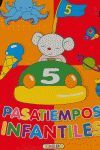 PASATIEMPOS INFANTILES. NARANJA/ROJO
