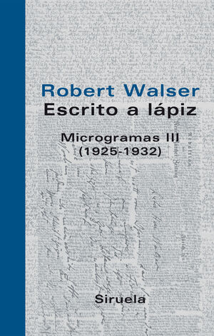 ESCRITO A LÁPIZ. MICROGRAMAS III