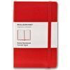 RED POCKET RULED NOTEBOOK -MOLESKINE